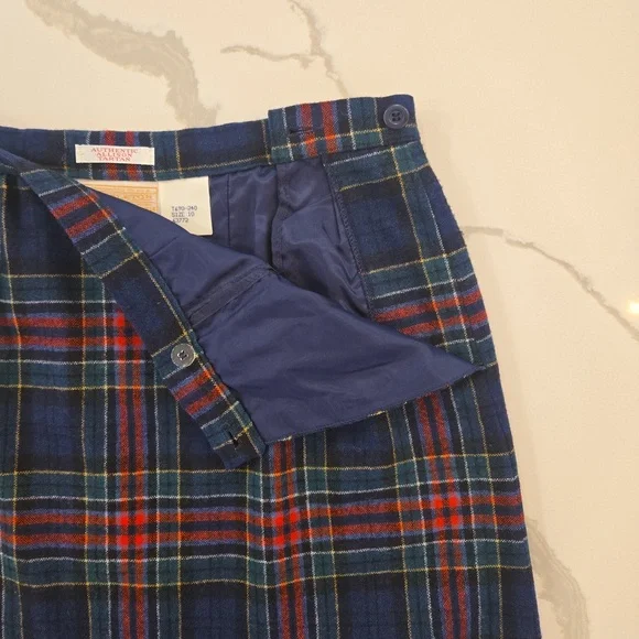 Vintage Pendleton Authentic Allison Tartan Plaid Midi Skirt Size 10 - Picture 3 of 7